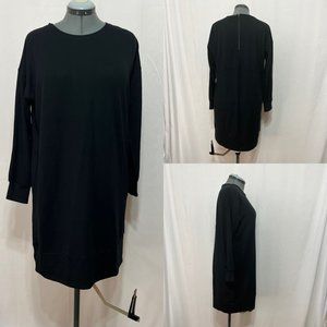 Ellen Tracy NWT Sz L Black Cuff Long Sleeves Sweater Dress Cuff Hemline